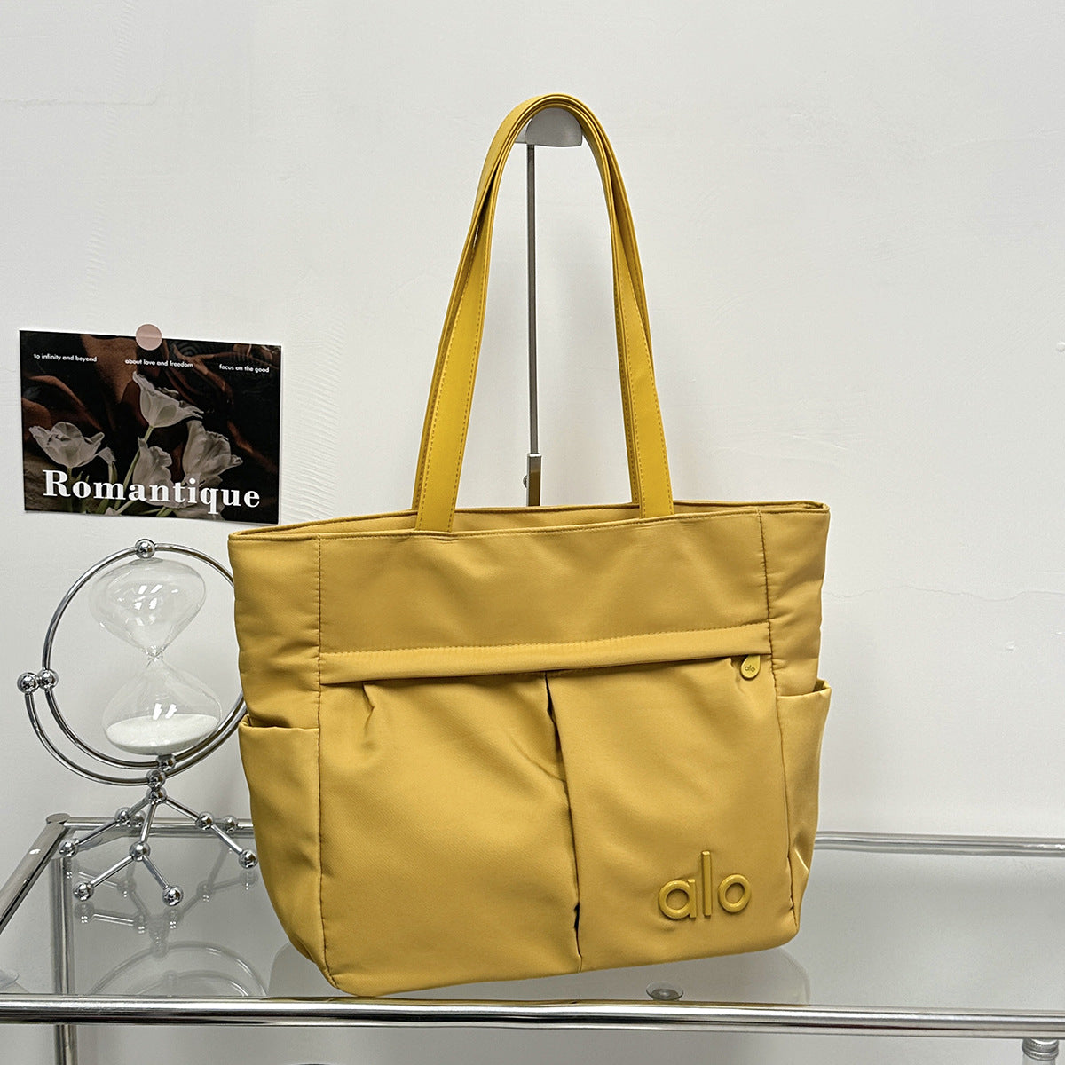 Textured Solid Color Simple Large Capacity Bags