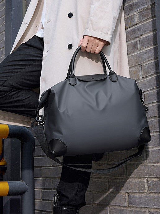 Men's Wear Resistance Portable Business Stitching Fashion Simple Large Capacity Shoulder Bags