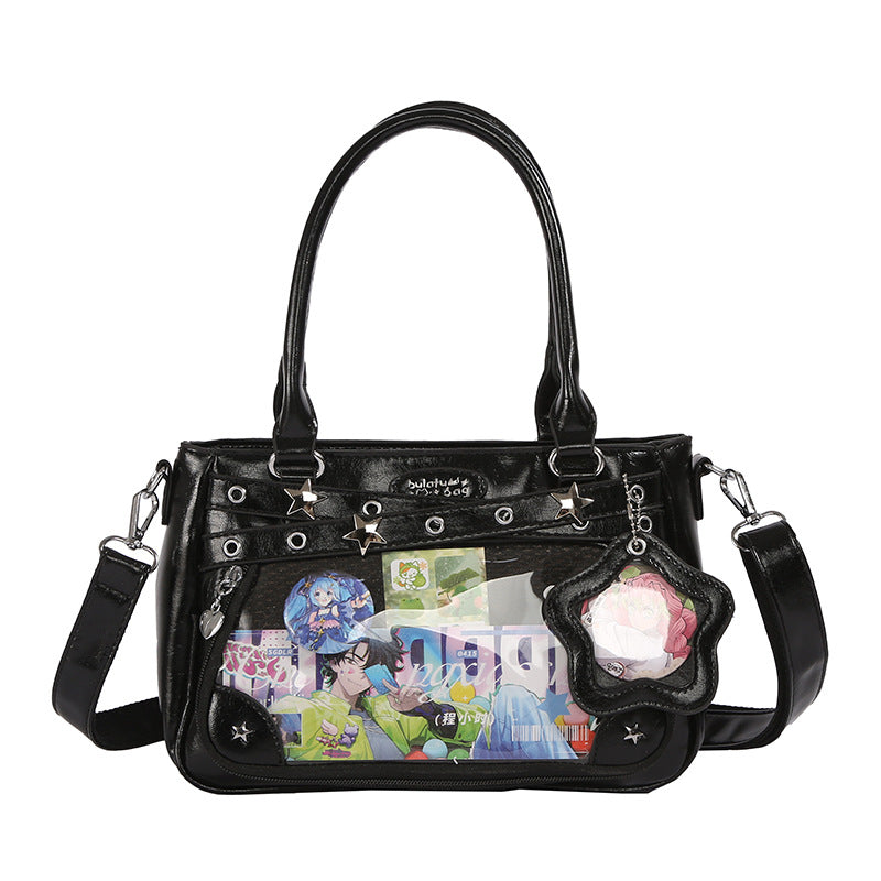 Women's Wu Dong Shop Transparent Bar Two-dimensional Tote Bag