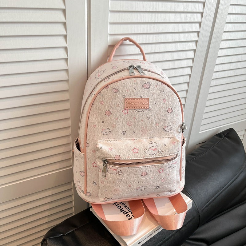 Kitten Printed Female Cartoon Hello Kitty Women's Backpack