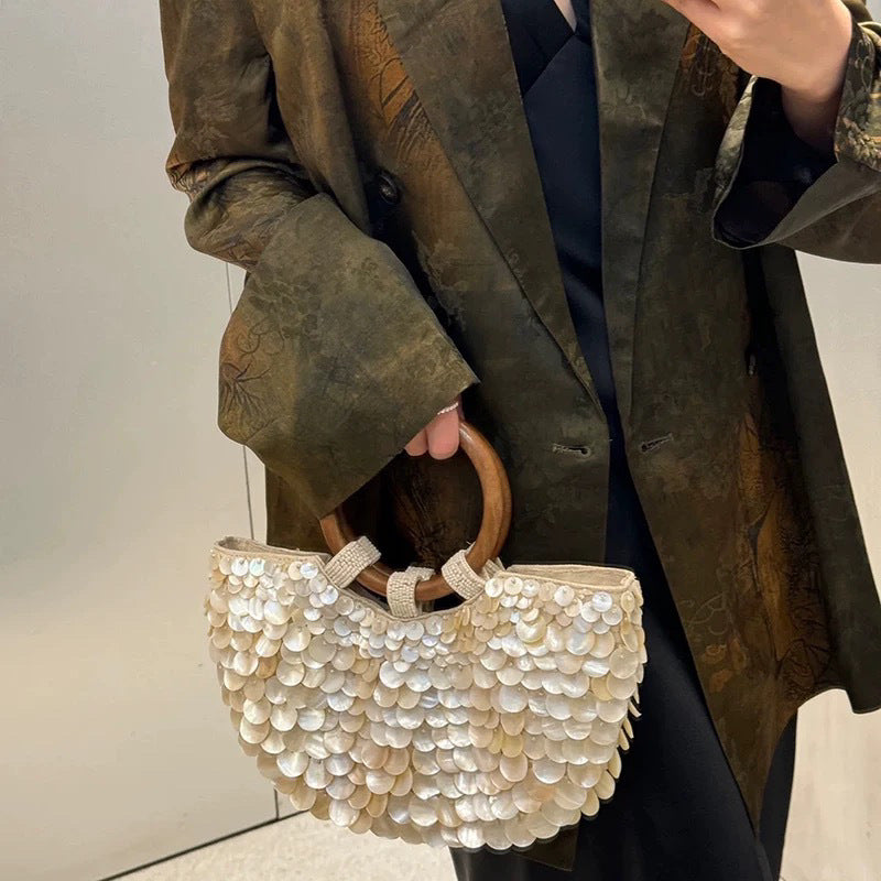 Women's High-grade Handmade Natural Shell Fairy For Niche Women's Handbag