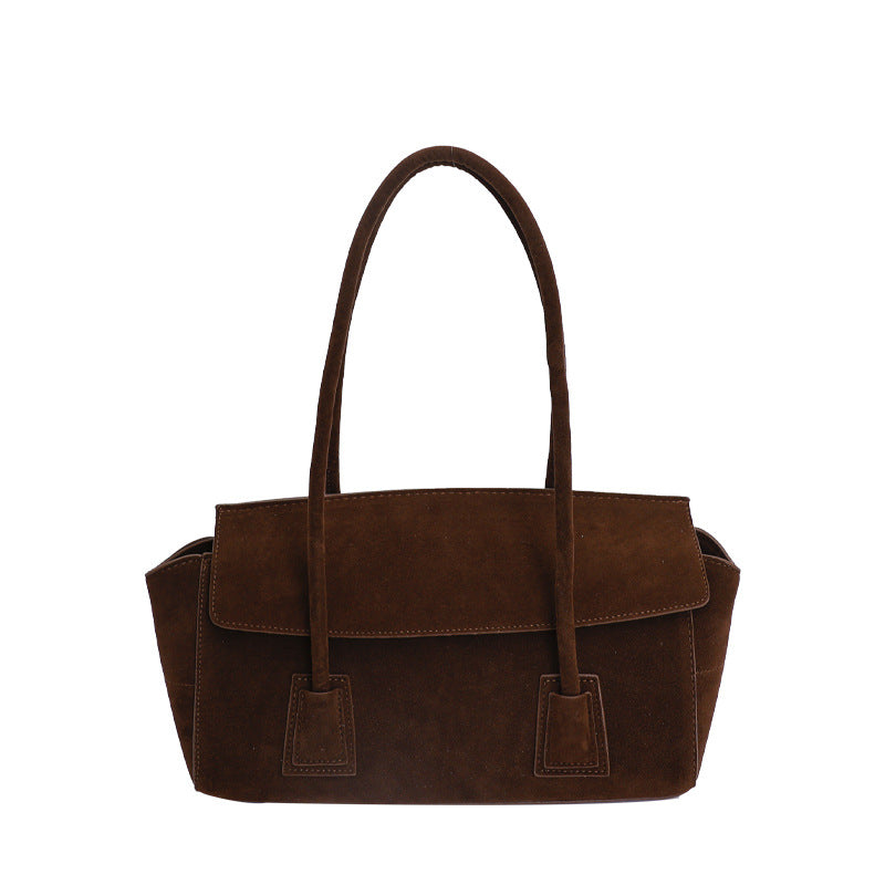 Women's Senior Niche Wings Style Suede Commute Underarm Bags
