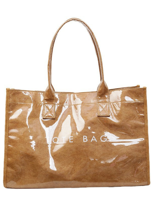Women's Large Capacity Patchwork Fashion Simple Commute Tote Bag
