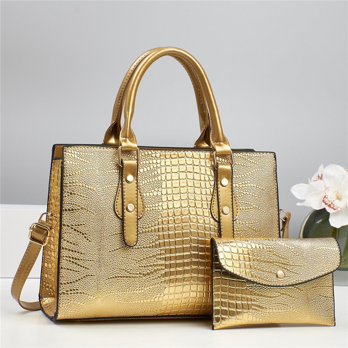 Women's Elegant Large Capacity Fashion Two-piece Set Women's Handbag