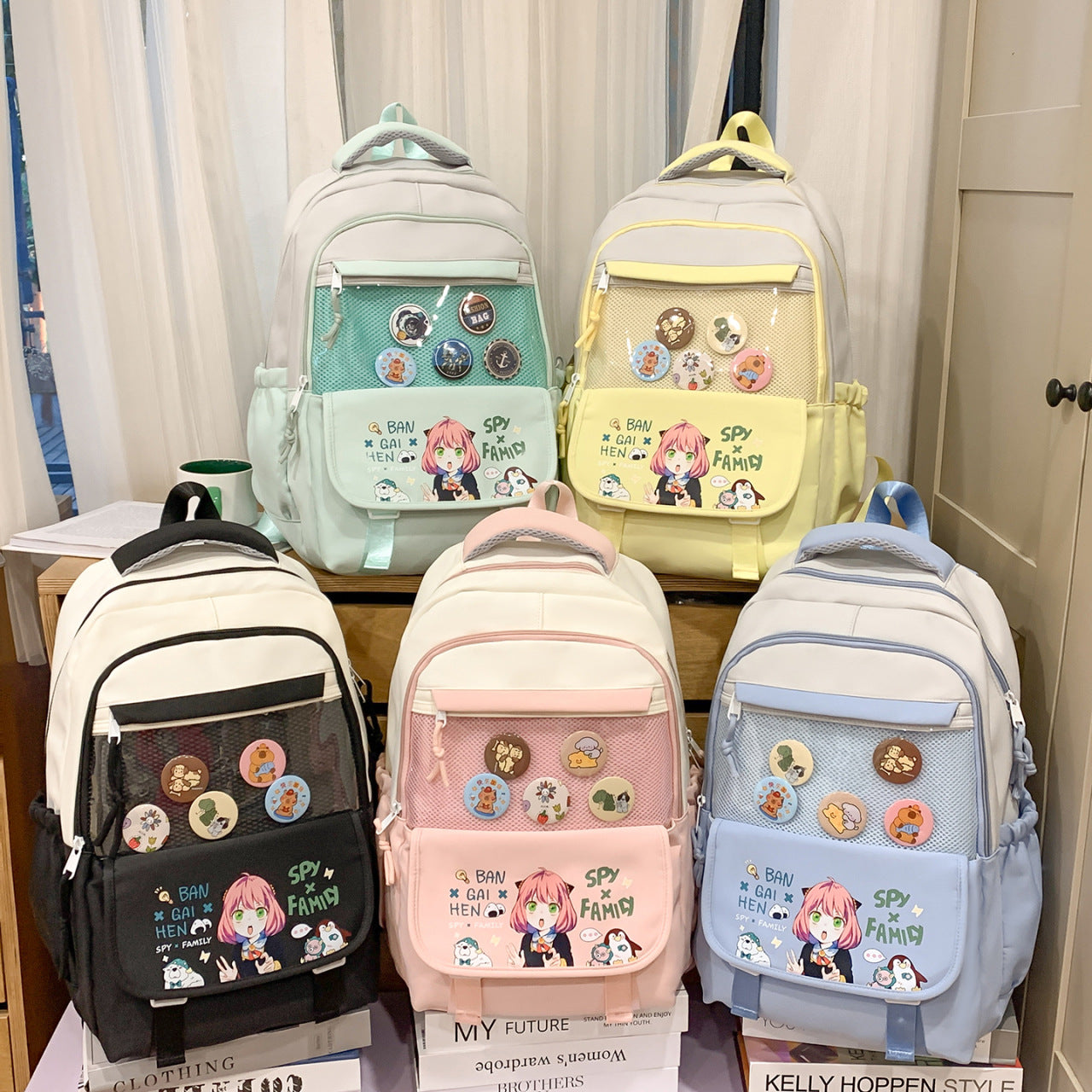 Two-dimensional Cartoon Three To Six Lightweight Large Capacity Leisure Backpack