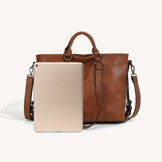 Women's Fashionable Retro Commuter High-grade Western Style Tote Bag