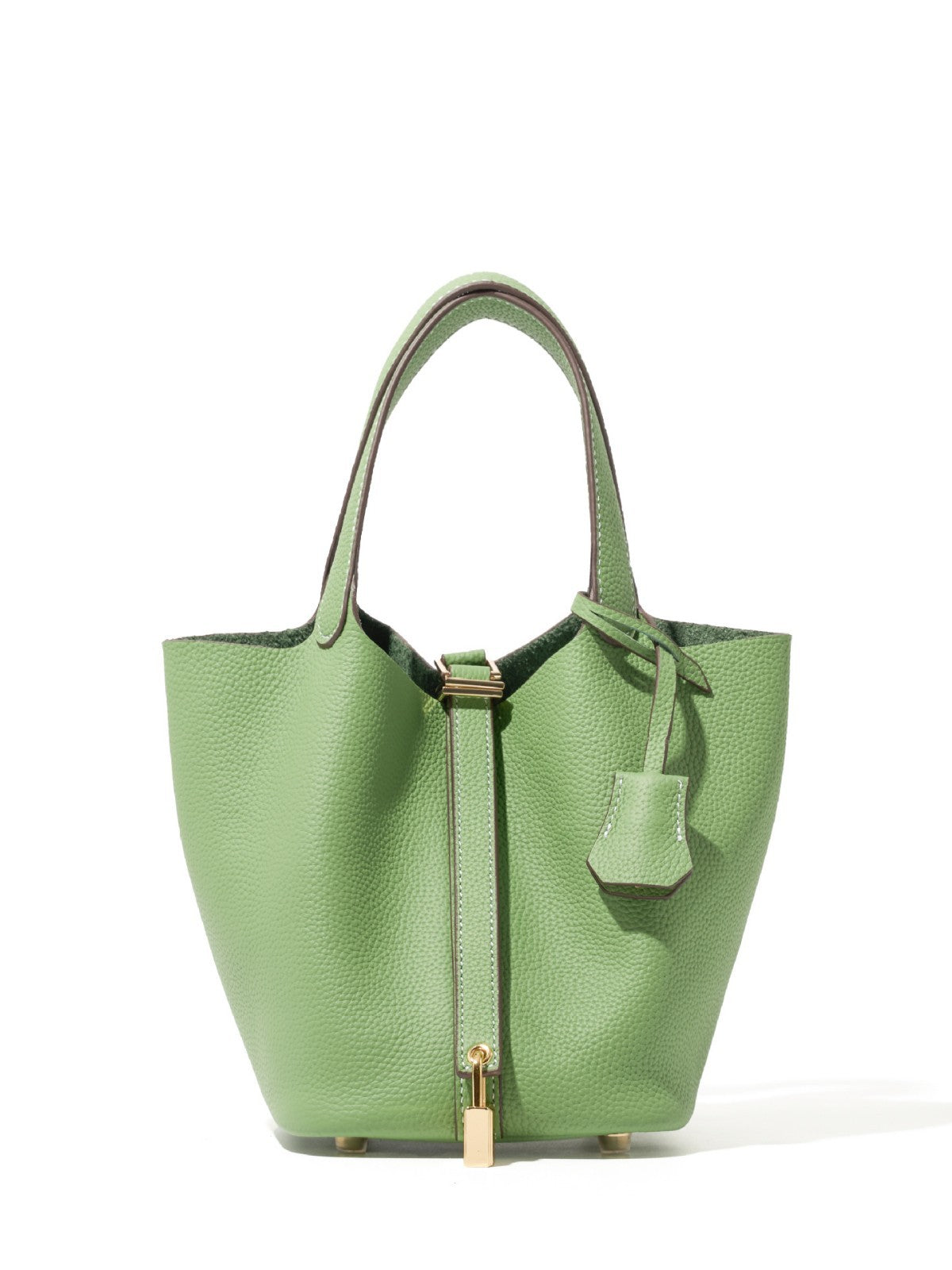 Classic First Layer Cowhide Vegetable Basket Light Luxury High-grade Genuine Women's Messenger Bag