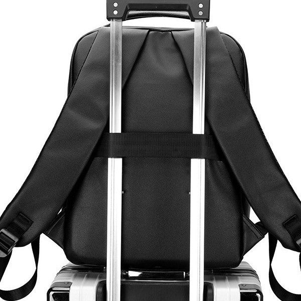 Men's Leather Large Capacity Computer Business Embroidery Bags