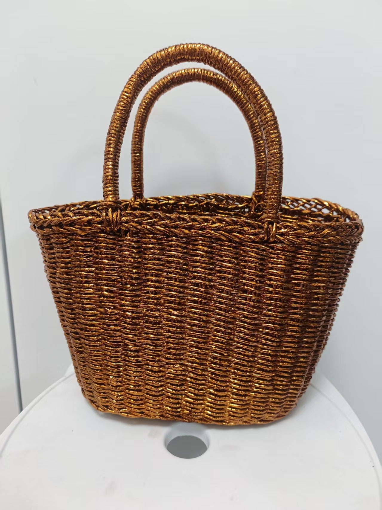 Women's Portable Fashion Hand-woven Shopping Date Underarm Bags