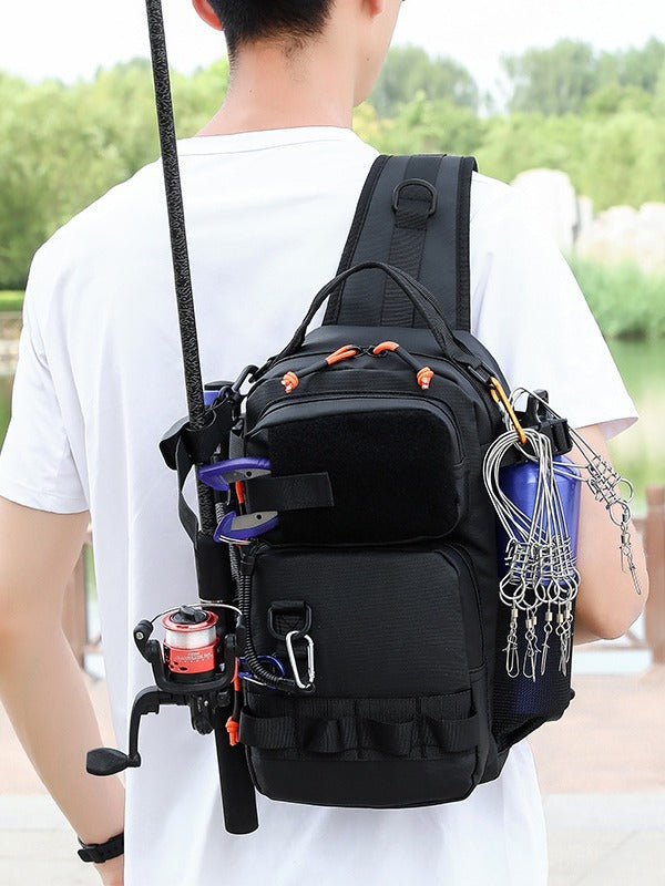 Women's & Men's Large Capacity Unisex Lure Insertion Pole Portable Fishing Sports Backpack