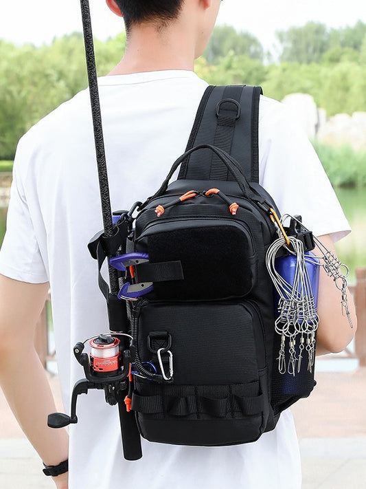 Women's & Men's Large Capacity Unisex Lure Insertion Pole Portable Fishing Sports Backpack