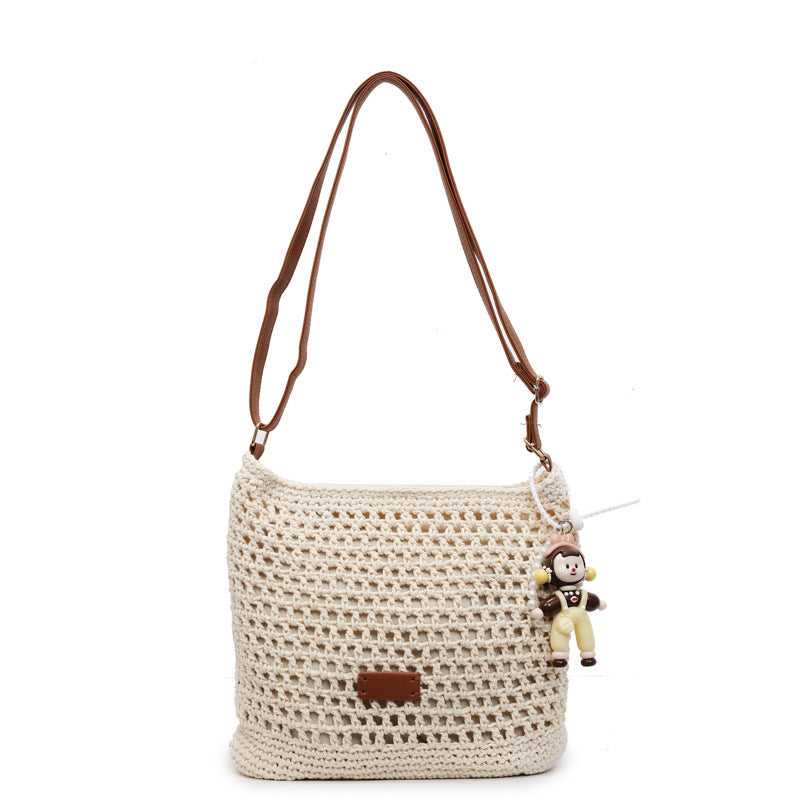 Women's Woven Hollowed Summer Seaside Vacation Beach Women's Shoulder Bag
