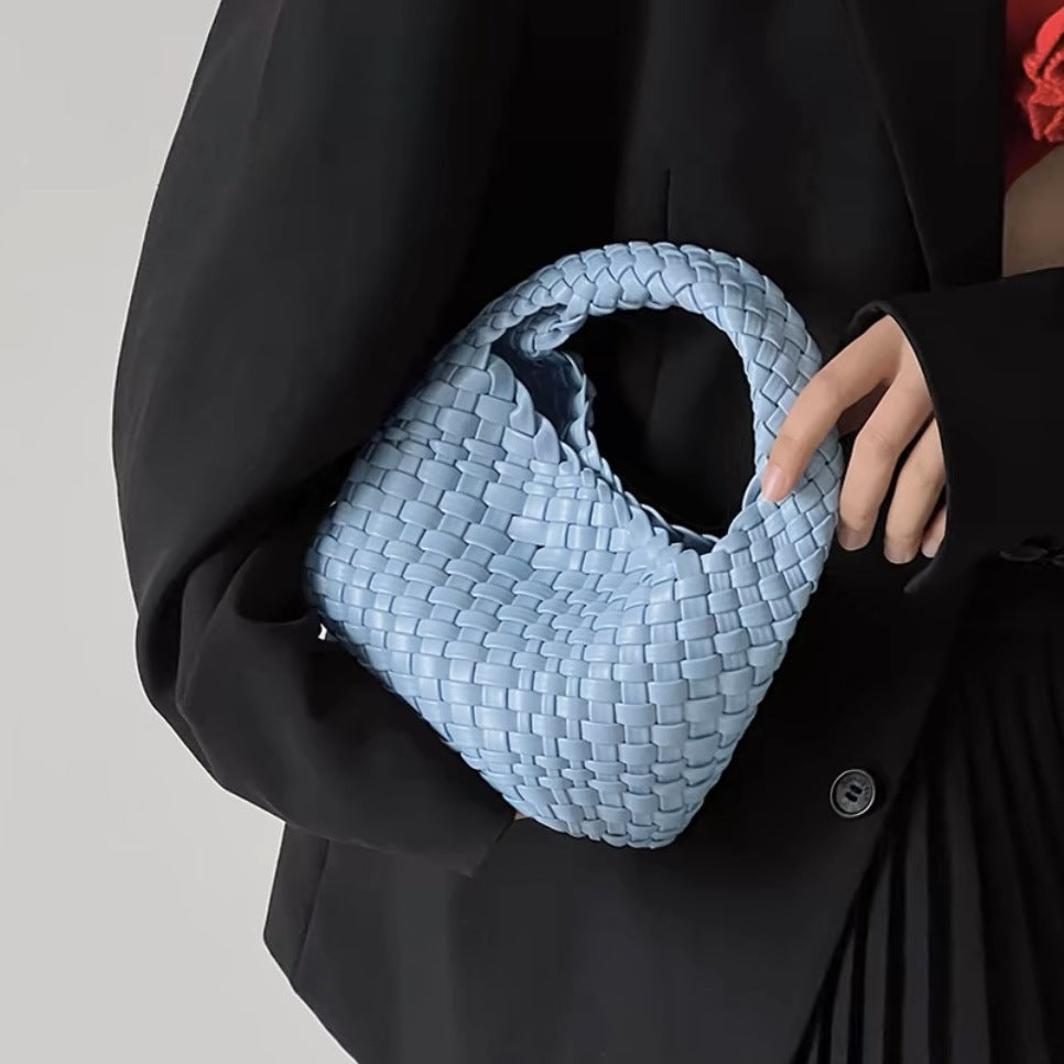 Women's Pretty Spinach Sailor Hand-woven Portable Women's Handbag