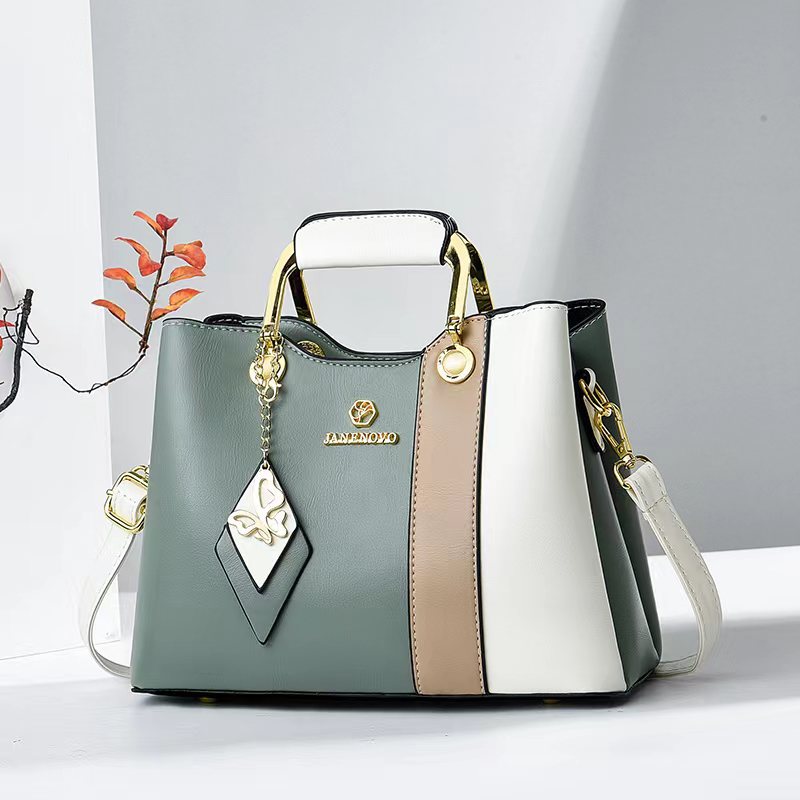 Women's Fashion Color Contrast Elegant Mother Handbags