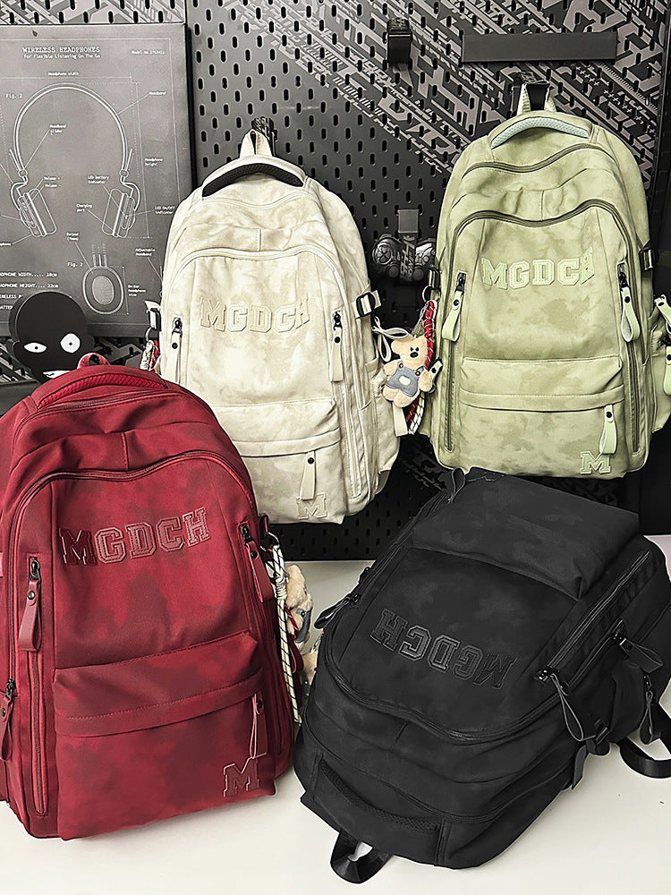 Women's & Men's Large Capacity Burden Alleviation Adjustable College Trip Leisure Backpack