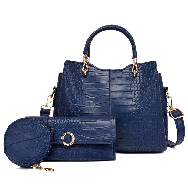 Elegant Women's Fashionable One Combination Three-piece Handbags