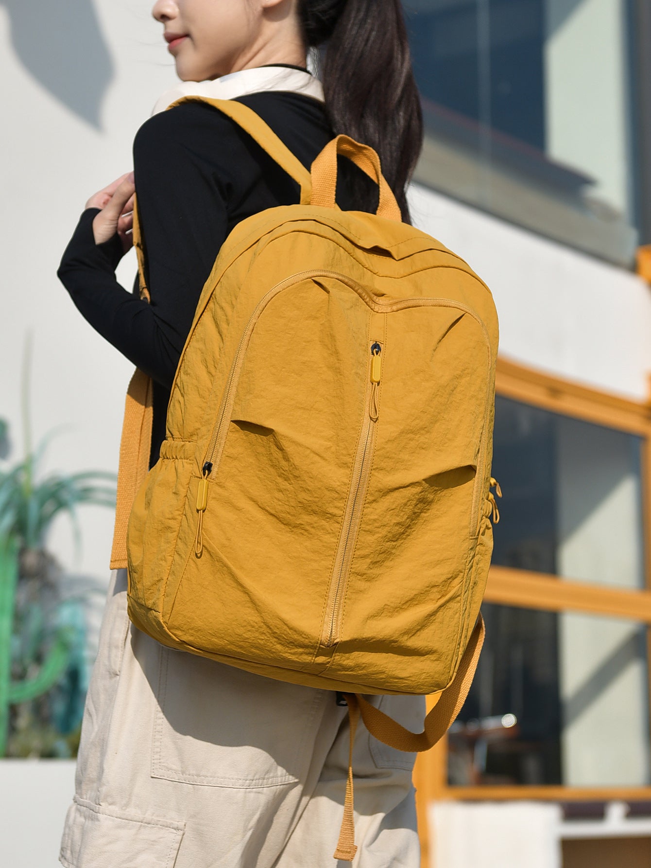 Simple Trendy Camping Large Capacity Folding Leisure Backpack