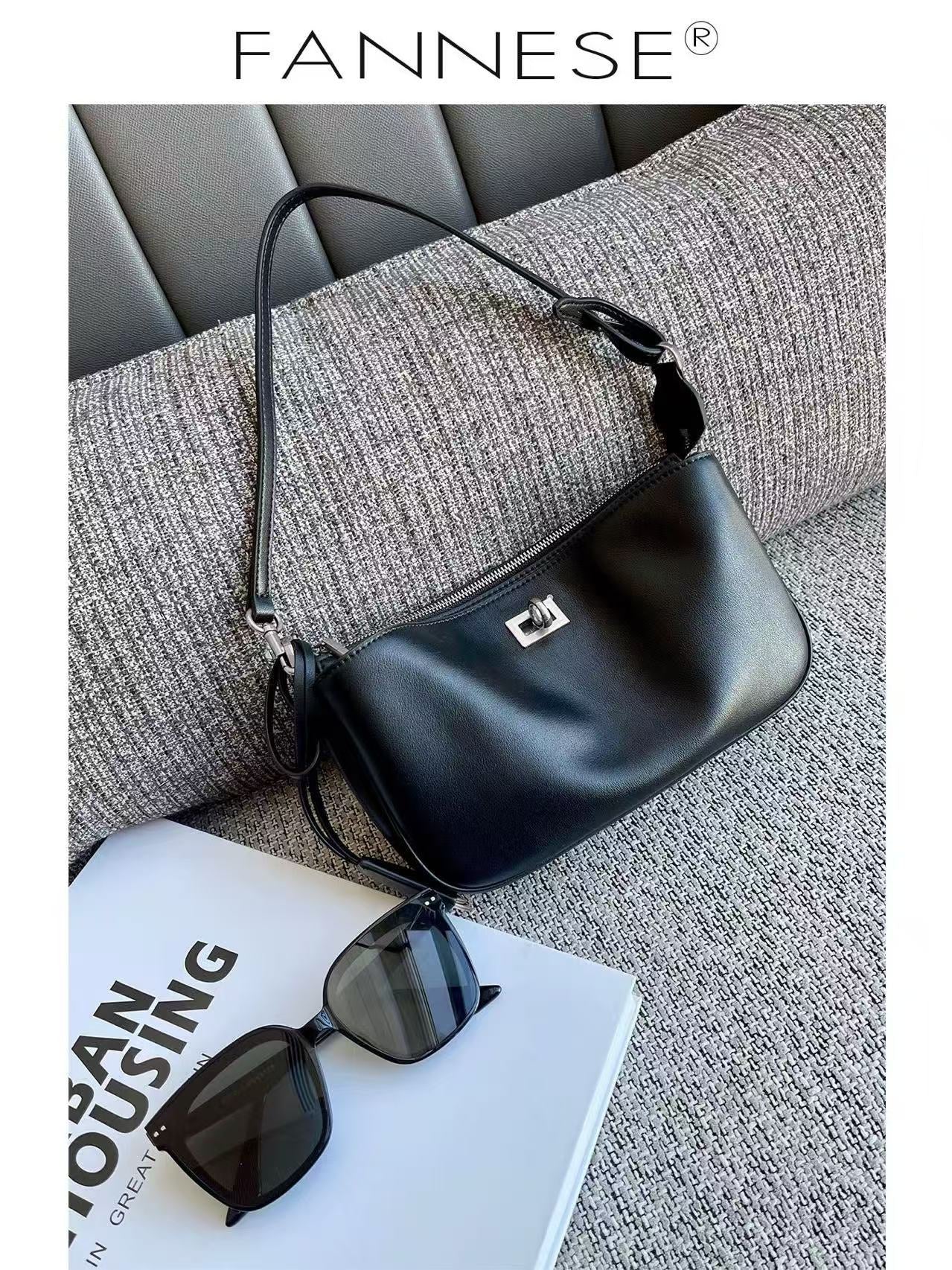 Pretty Callie Baguette High-grade Leather Motorcycle Small Square Bags