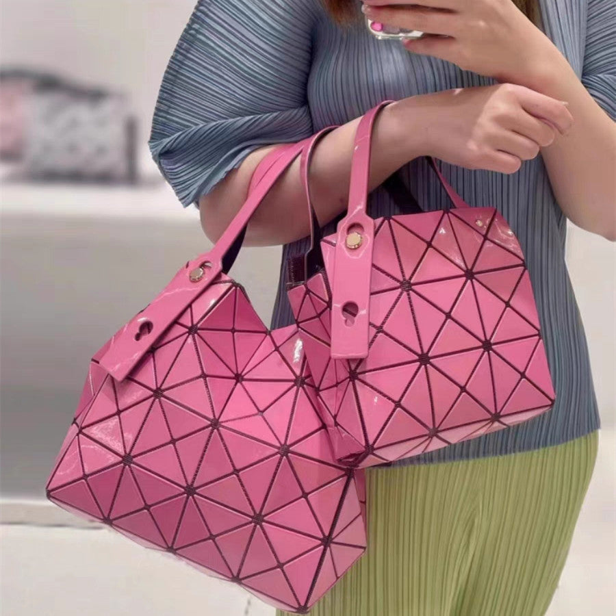 Women's Color Nail Diamond Box Geometric Portable Women's Handbag
