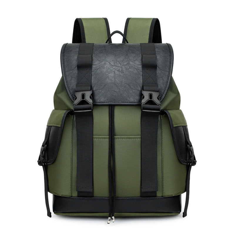 Men's High-grade Vintage Cover Business Commute Computer Large Backpacks