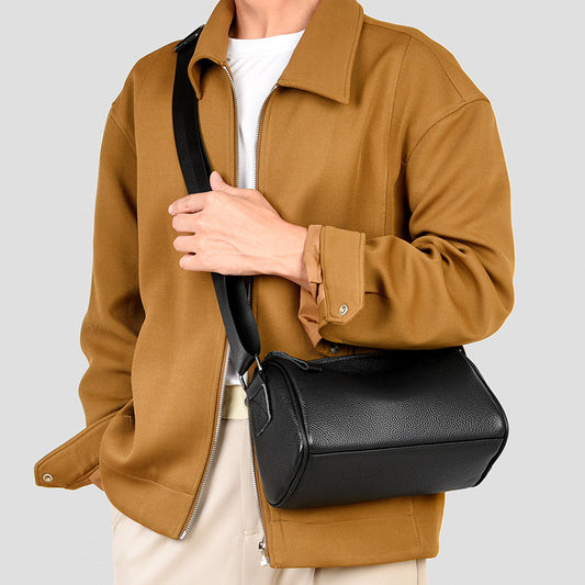 Men's & Women's Fashion Leather Genuine Pillow Men's Messenger Bag