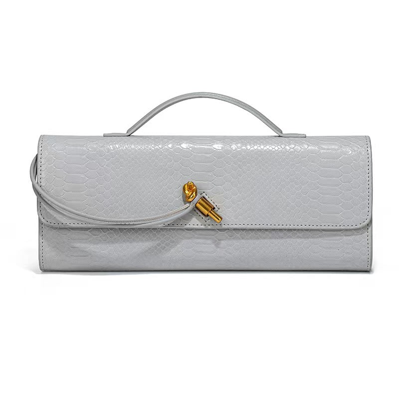 Women's Holding Dinner Vintage Stone Pattern Chinese Baguette Organ Women's Handbag