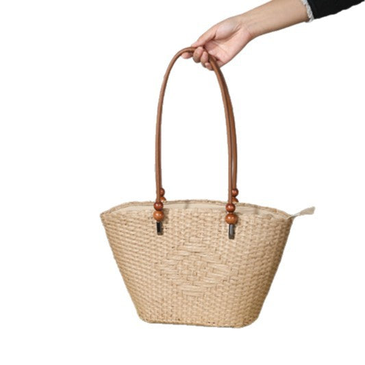 Women's Woven Summer Seaside Beach Portable Large Capacity Shoulder Bags