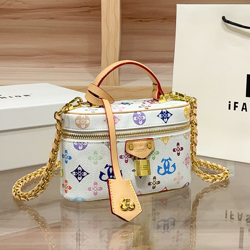 Women's Printed Box Light Luxury Textured Handbags