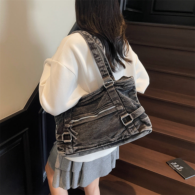 Women's Denim Summer Niche Korean Style Portable Women's Shoulder Bag