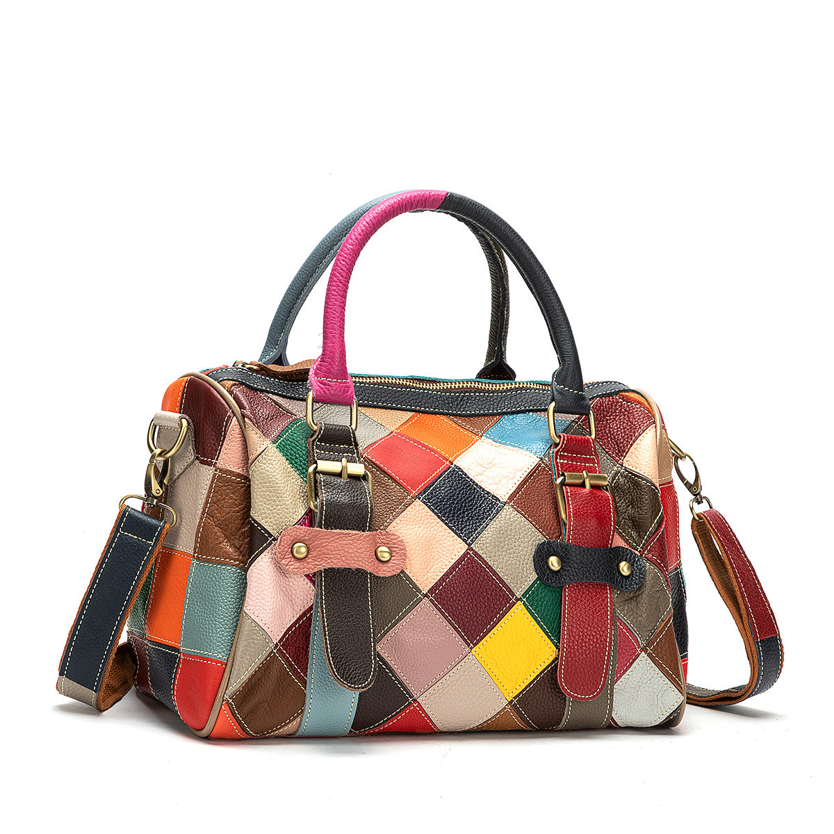 Women's Top Layer Cattlehide Leather Fashion Large Capacity Women's Shoulder Bag