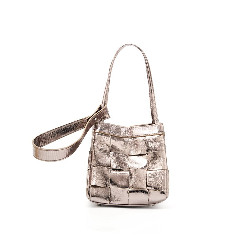 Women's Cowhide Hand-woven High-grade Genuine Leather Vegetable Women's Handbag