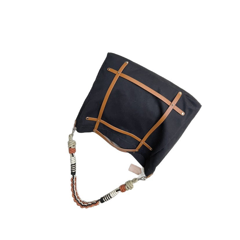 Women's Simple Fashion Large Capacity Niche Canvas Women's Shoulder Bag