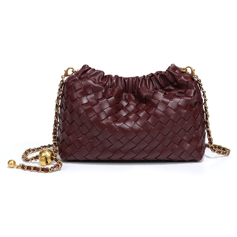 Women's Classic Style Cloud Woven Chain Fashion Bags