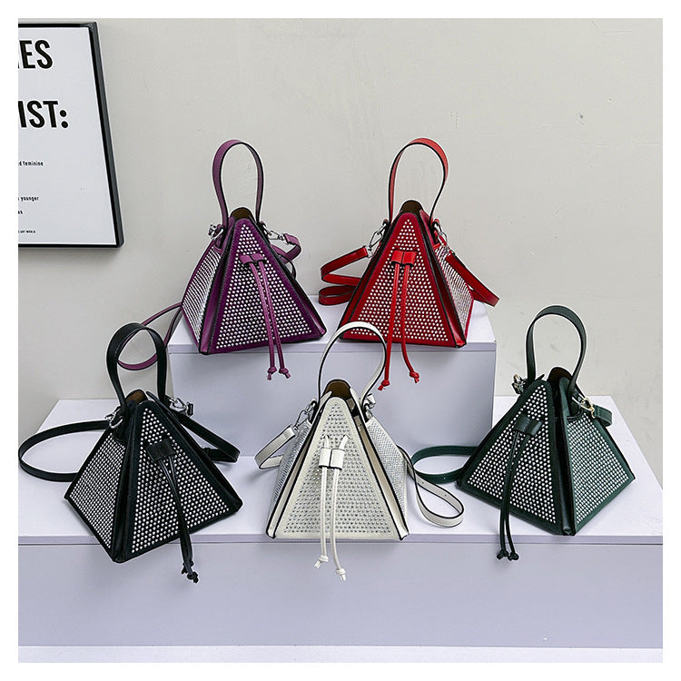 Women's Popular Korean Fashion Rivet Personality Trendy Women's Shoulder Bag