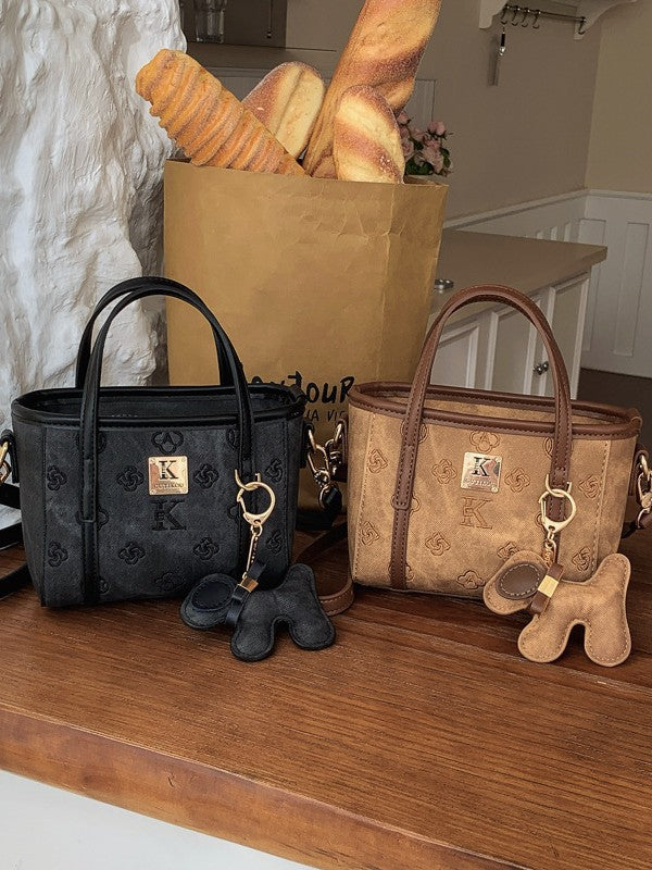 Women's Retro Vegetable Basket Fashionable Commuter Bucket Bag