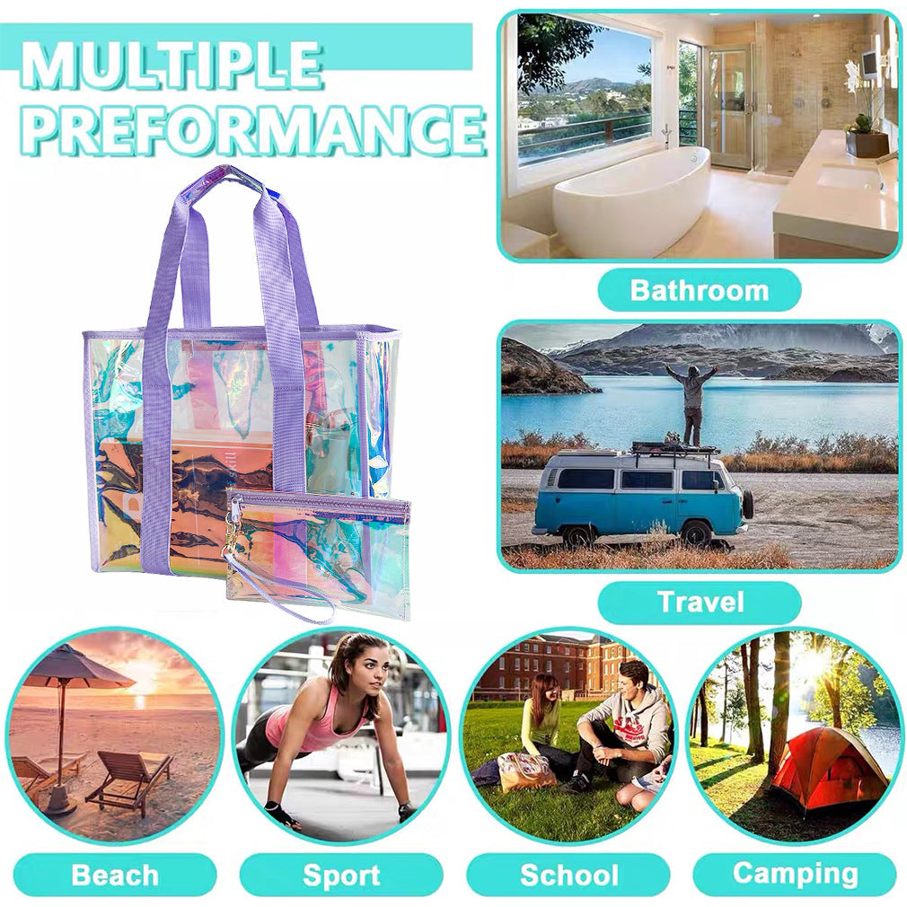 Laser Waterproof Large Capacity Leisure Shopping Daily Women's Handbag