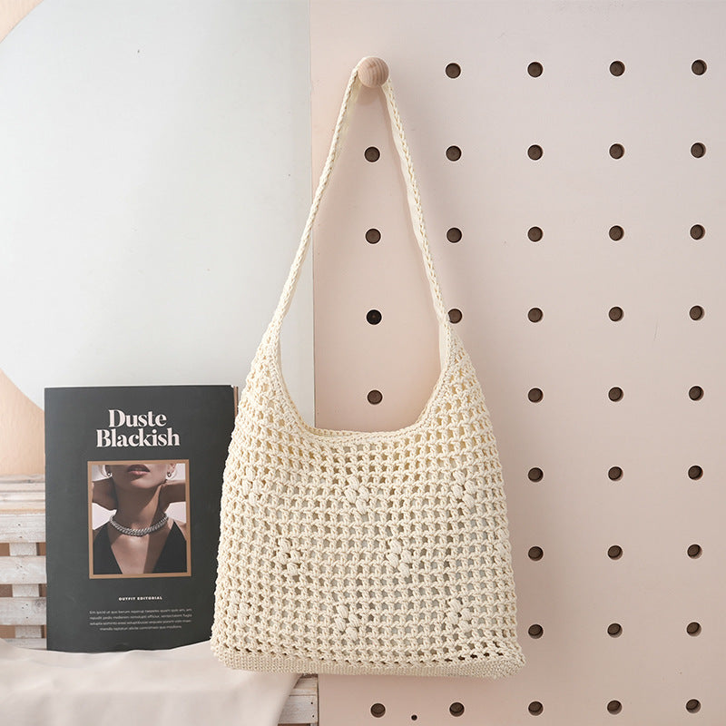 Women's Large Capacity Hollow One Shopping Idle Bags