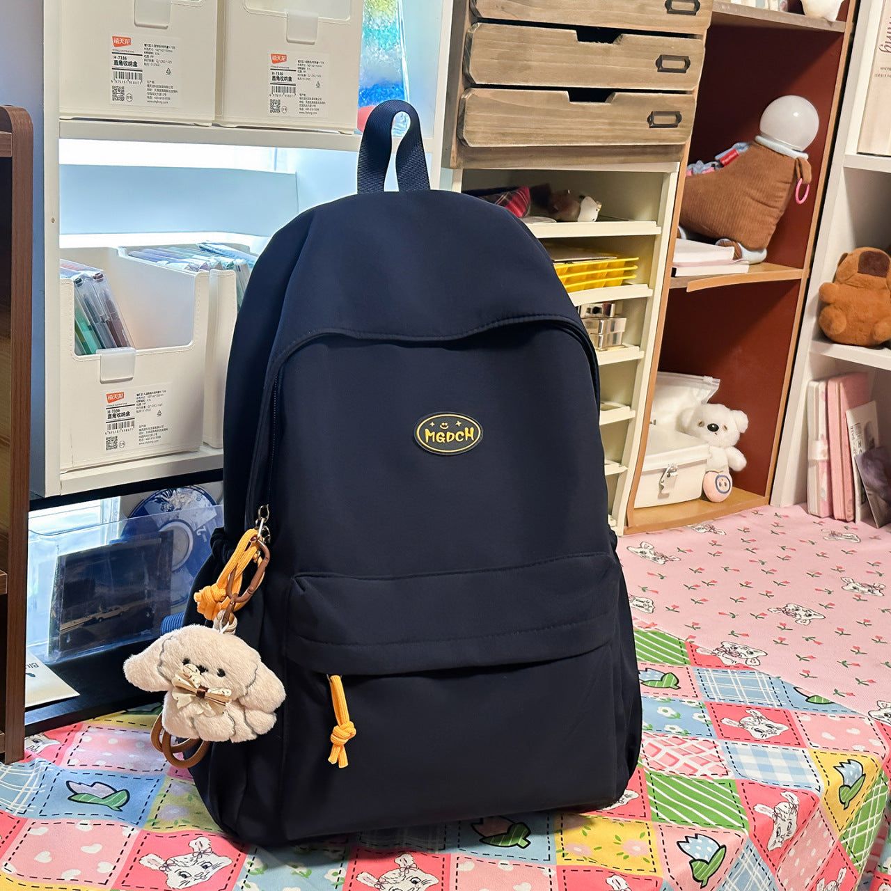 Nylon Waterproof Junior High Lightweight Simple Leisure Backpack