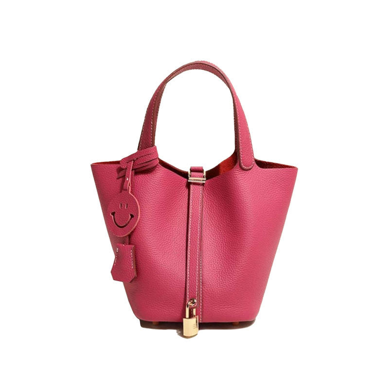 Women's Vegetable Basket Summer Imported Cowhide Handbags