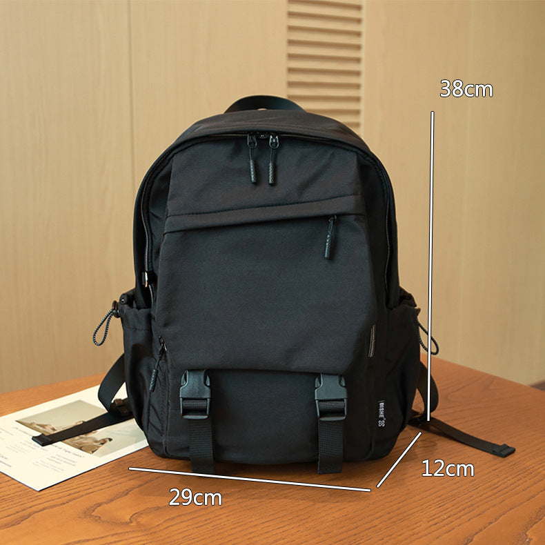 Women's Korean Style Nylon Large Capacity Flip High Women's Backpack