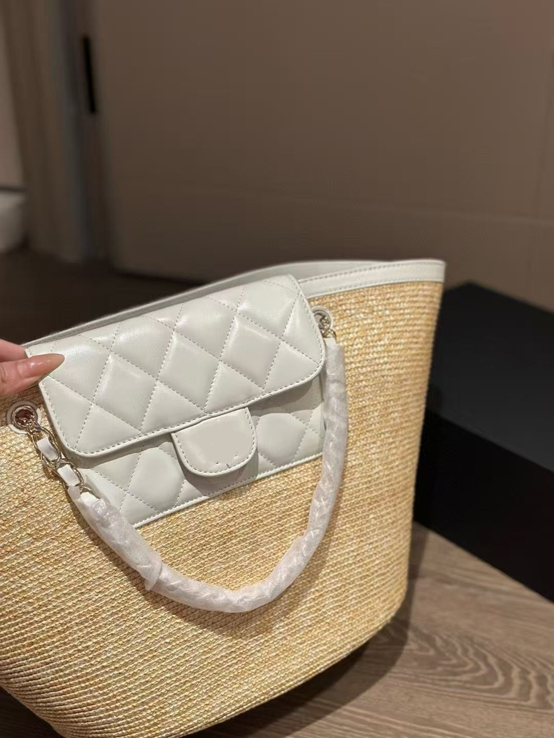 Summer Sheepskin Straw Portable Fashion Beach Bags