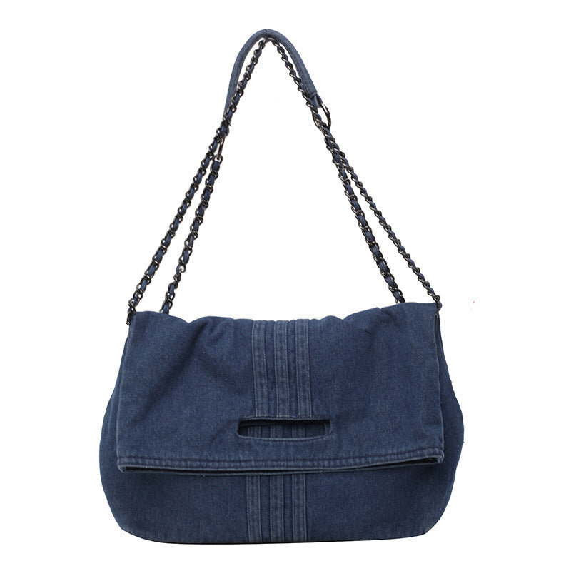 Women's Style Denim Chain One Commuter Large Capacity Women's Messenger Bag
