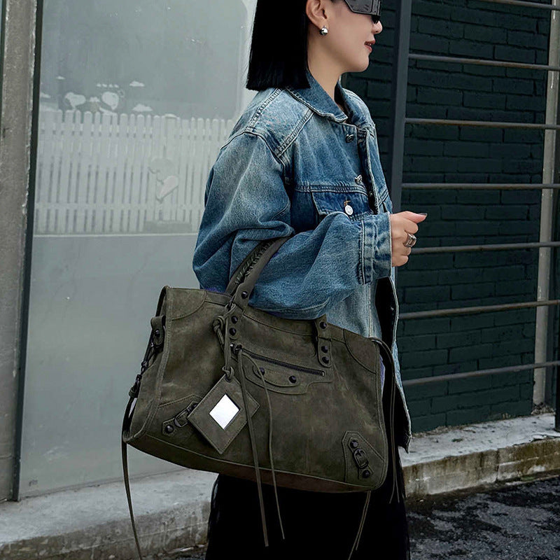 Women's Motorcycle High-grade Large Capacity Portable For Women's Handbag