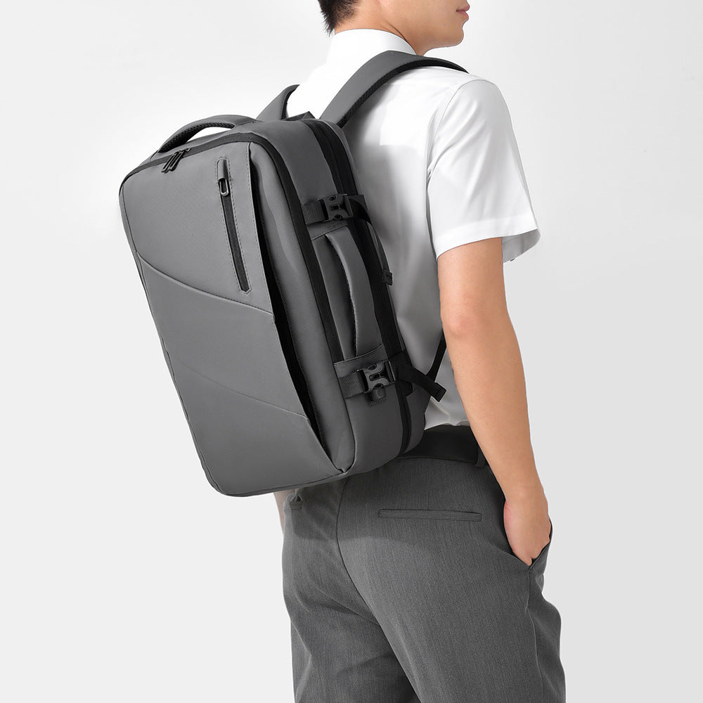 Men's Large Capacity Computer Can Be Expanded Business Backpack
