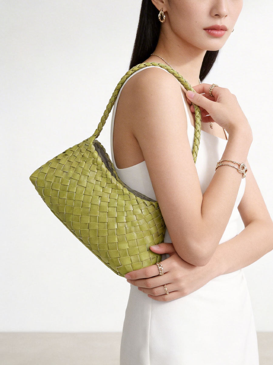 Classy Women's Hand-woven High-grade Versatile Commuter Underarm Bag