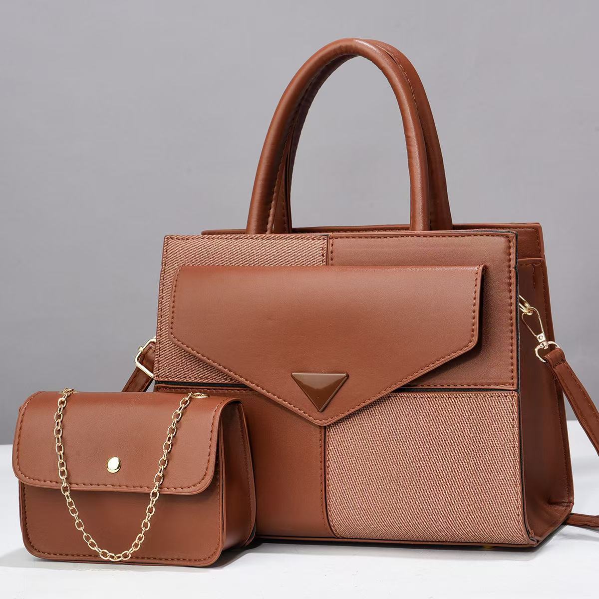 Patchwork Contrast Color Good-looking Light Luxury Women's Shoulder Bag