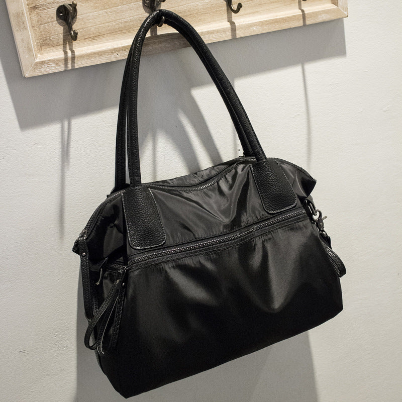 Trendy Unisex Summer Commute Solid Color Oxford Tote Bag