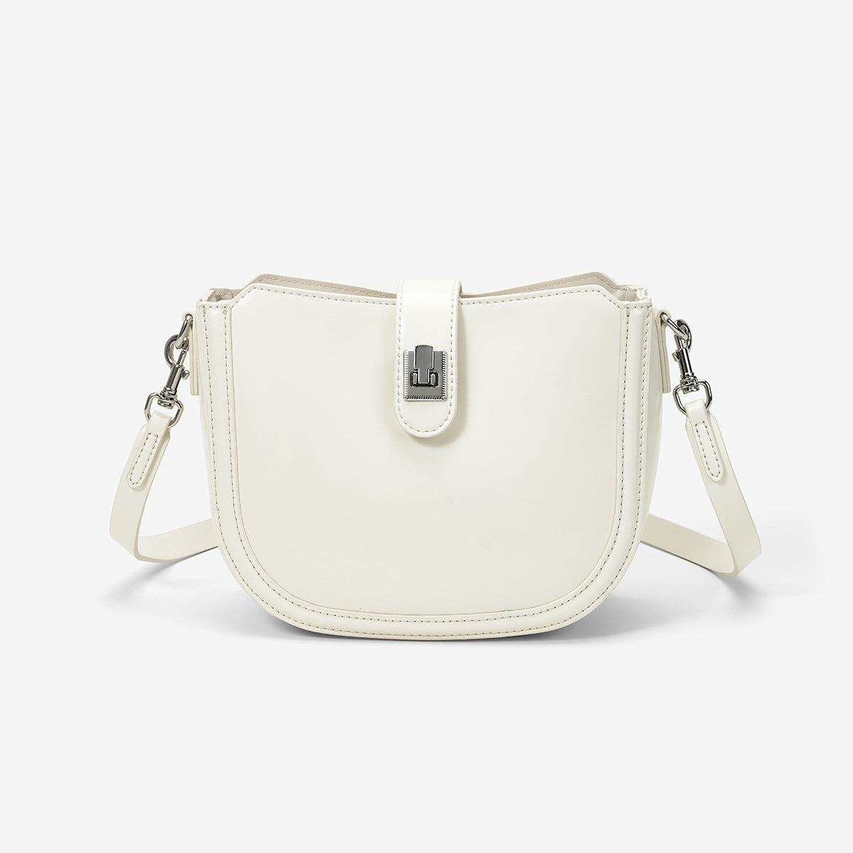 Women's Saddle Spring High-grade Underarm Light Luxury Minority Genuine Women's Messenger Bag