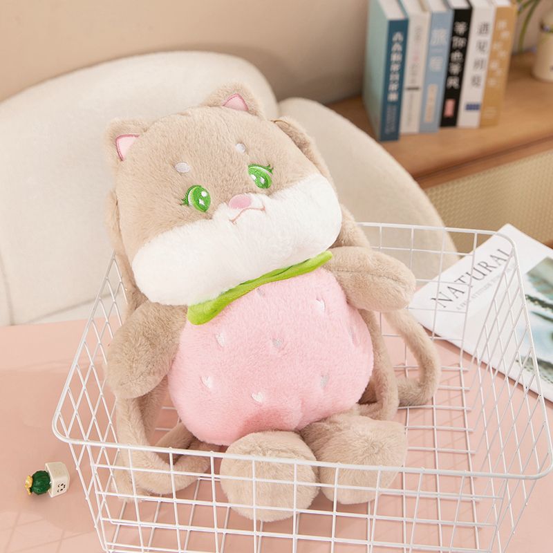 Children's Berry Kitty Plush Doll Cute Cartoon Women's Backpack