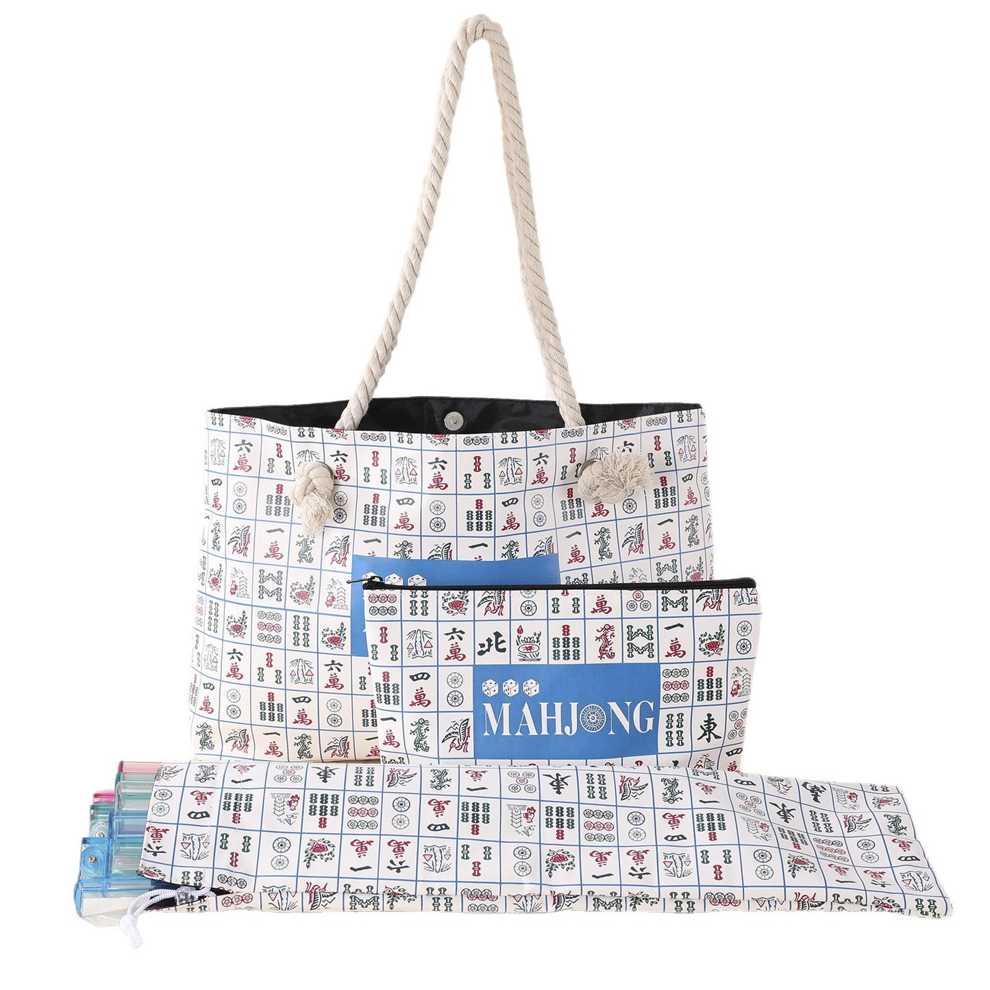 Elegant Mahjong Storage Cosmetics Multifunctional Toiletry Bags